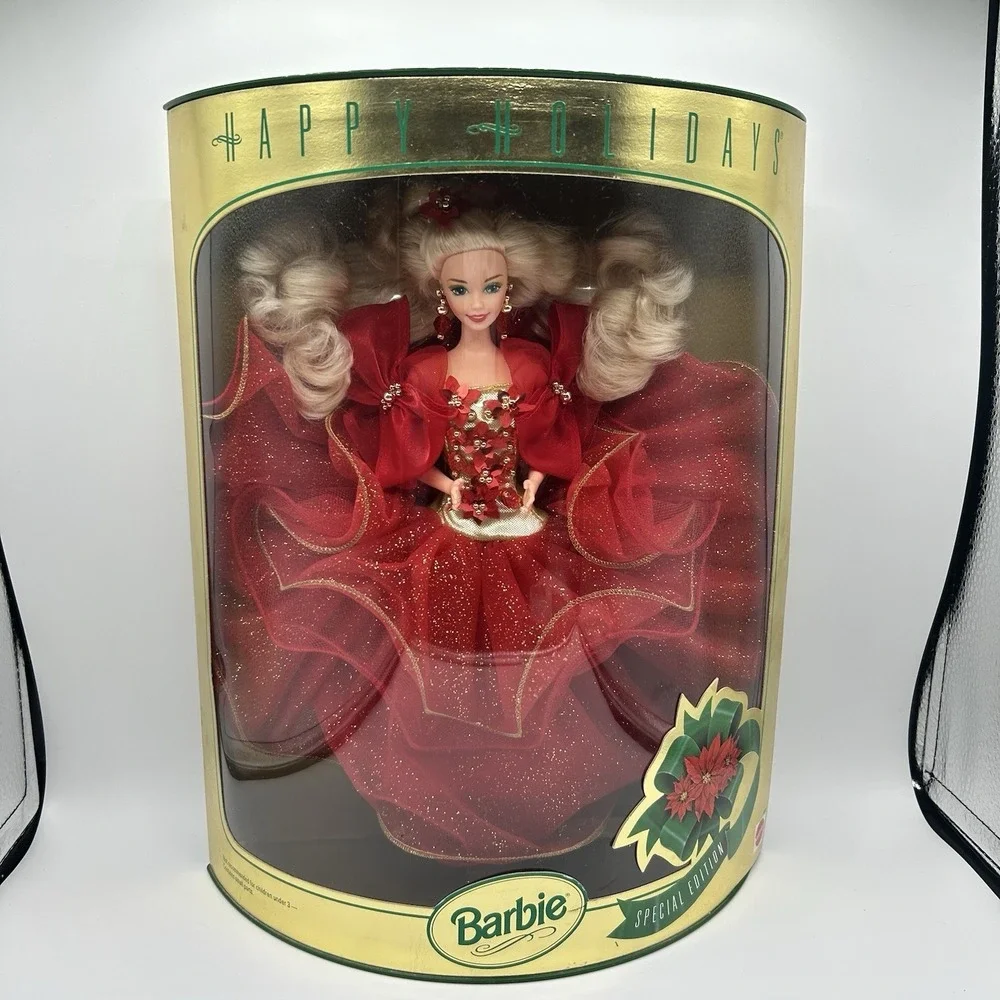 1993 Happy Holidays Special Edition Barbie Doll In Original Box  No. 10824